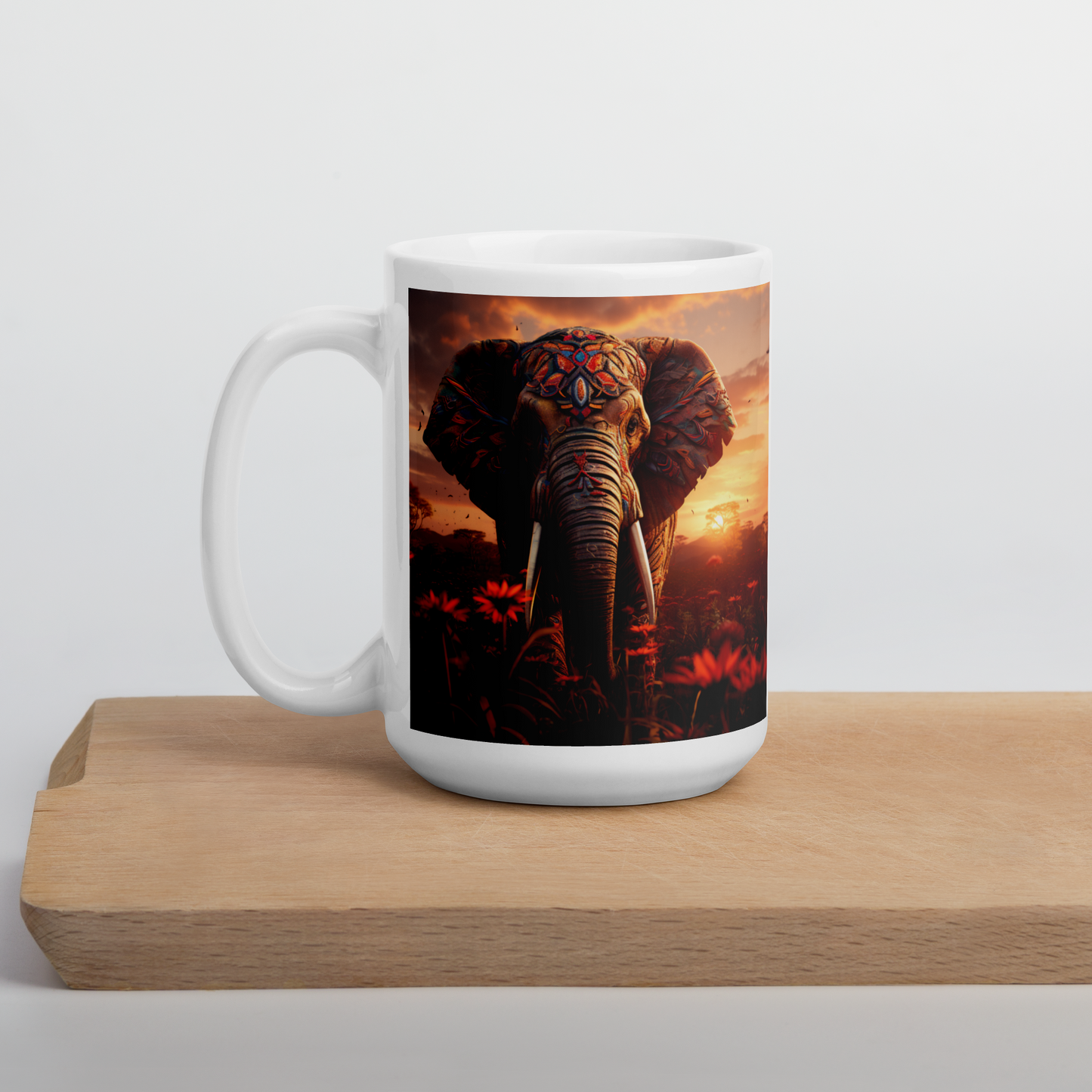 Elephant Spirit Animal Ceramic Mug