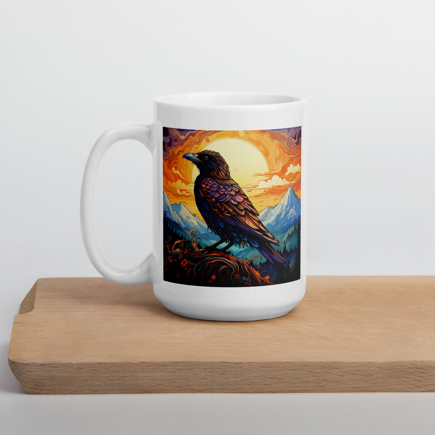 Crow Spirit Animal Ceramic Mug