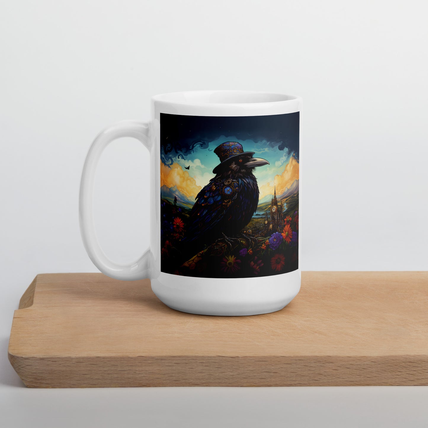 Crow Spirit Animal Ceramic Mug