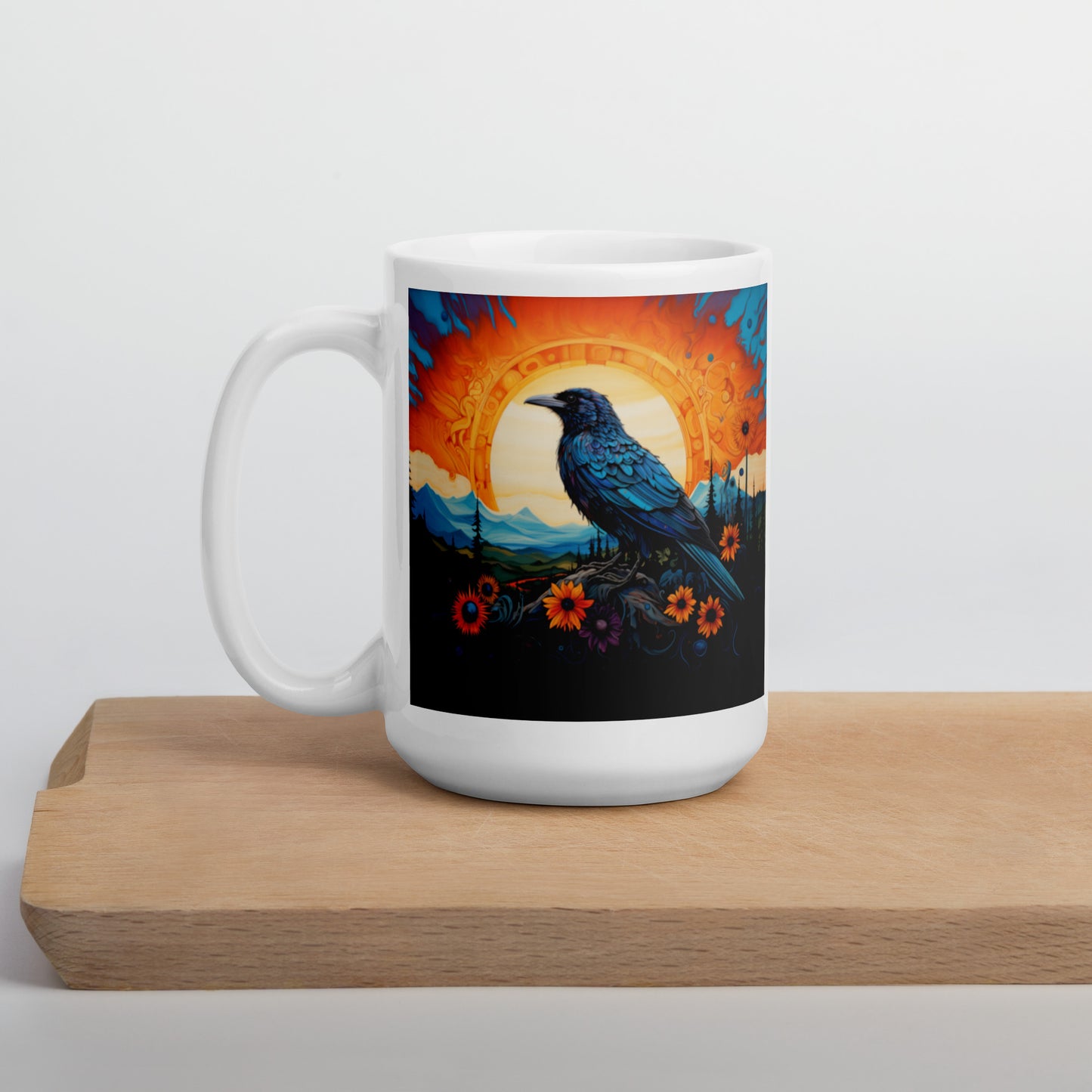 Crow Spirit Animal Ceramic Mug