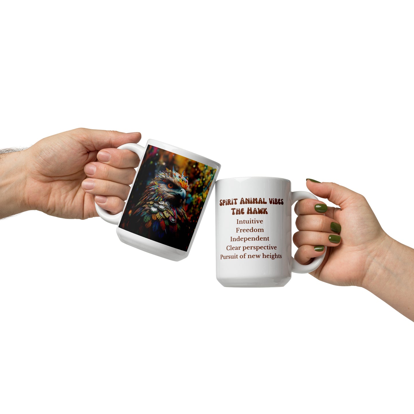Hawk Spirit Animal Ceramic Mug