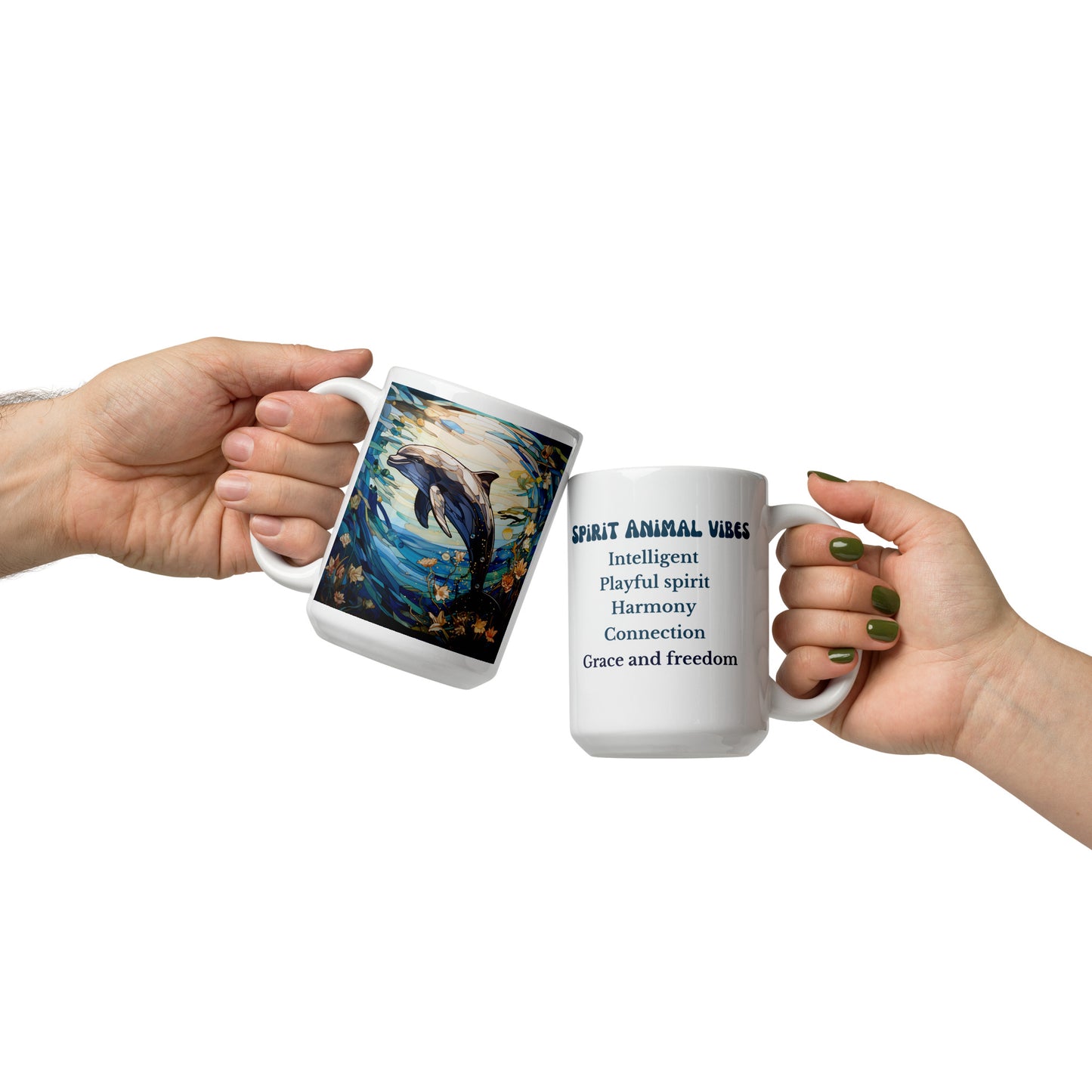 Dolphin Spirit Animal Ceramic Mug