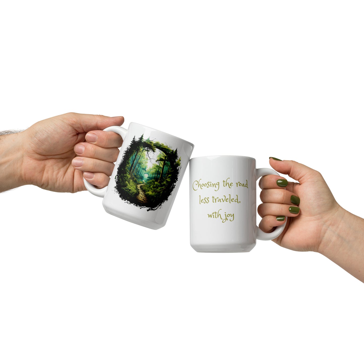 Choosing the Road Less Traveled With Joy Ceramic Mug