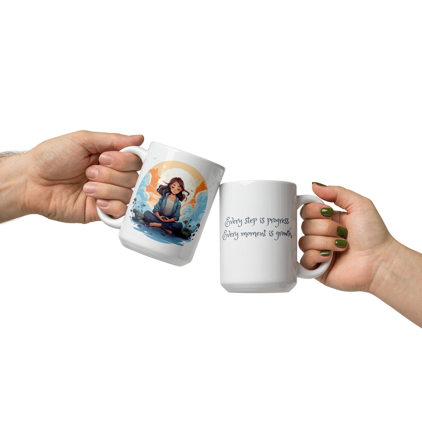 Every Step is Progress, Every Moment is Growth Ceramic Mug
