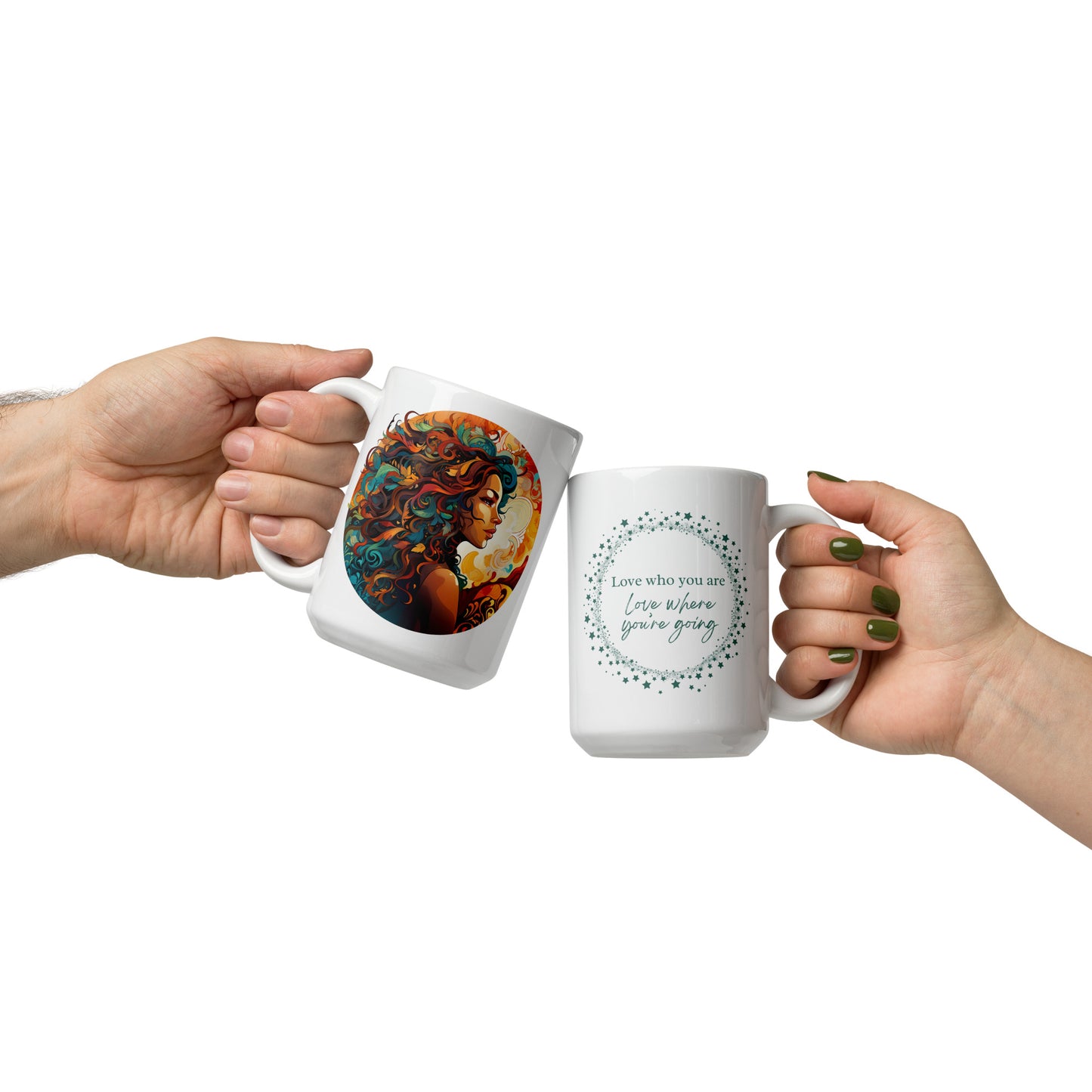 Love Who You Are, Love Where You're Going Ceramic Mug