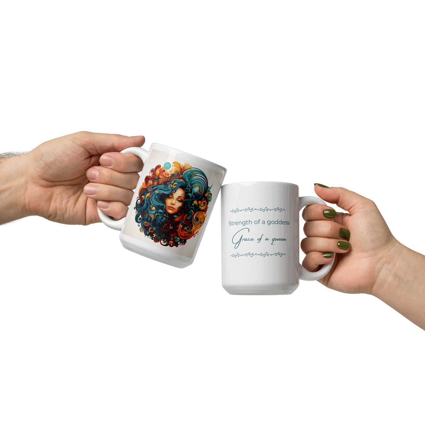 Strength of a Goddess, Grace of a Queen Ceramic Mug
