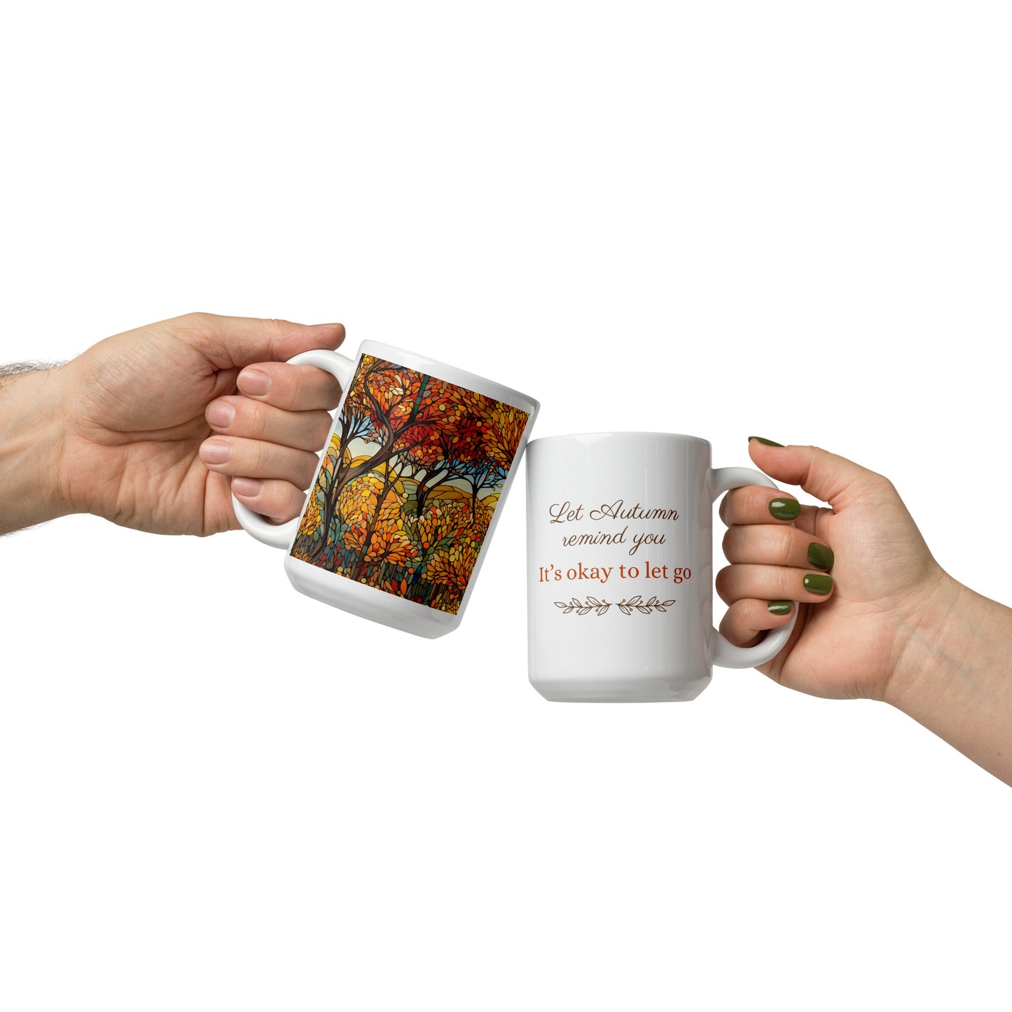 Let Autumn Remind You, It's Okay to Let Go Ceramic Mug