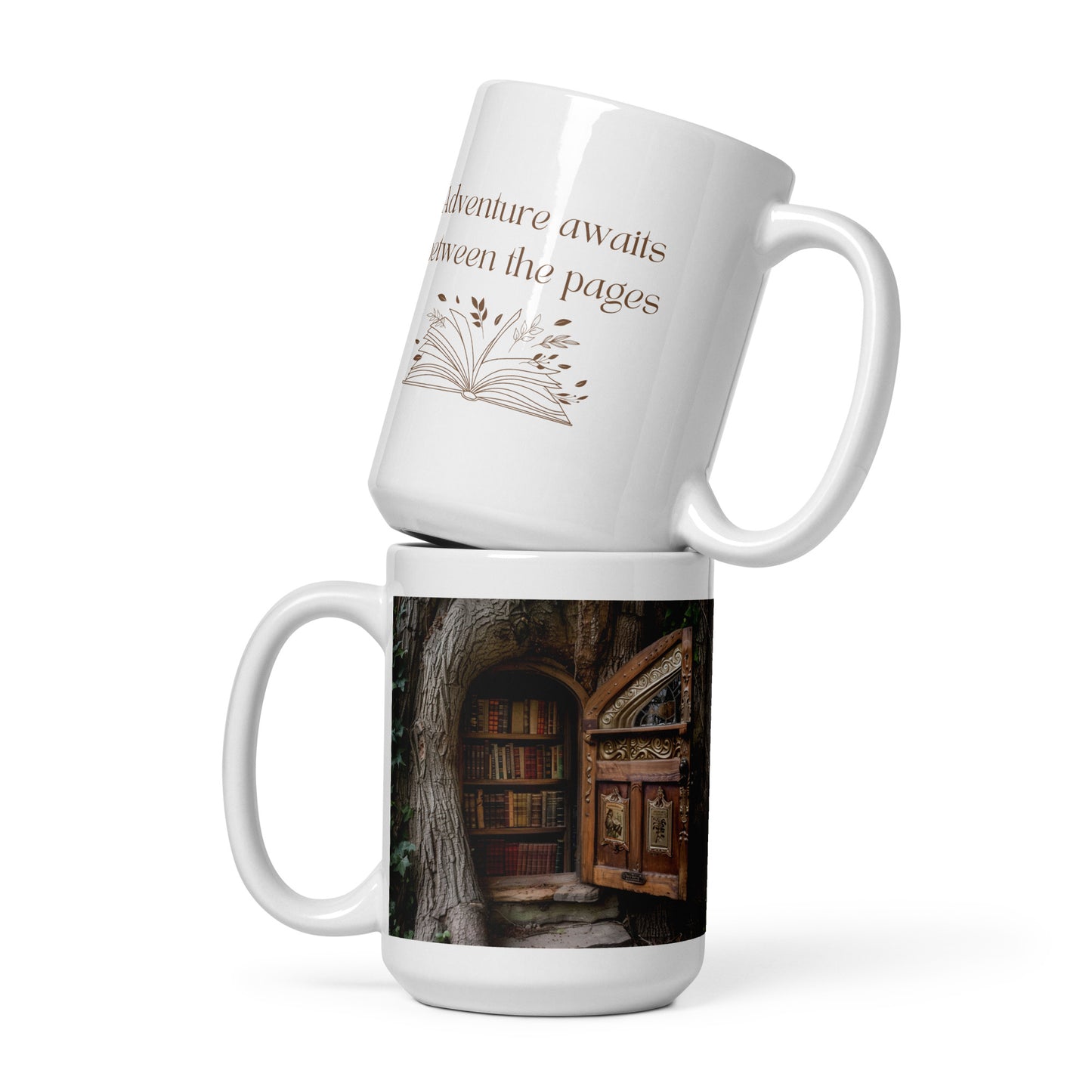 Adventure Awaits Between the Pages Ceramic Mug