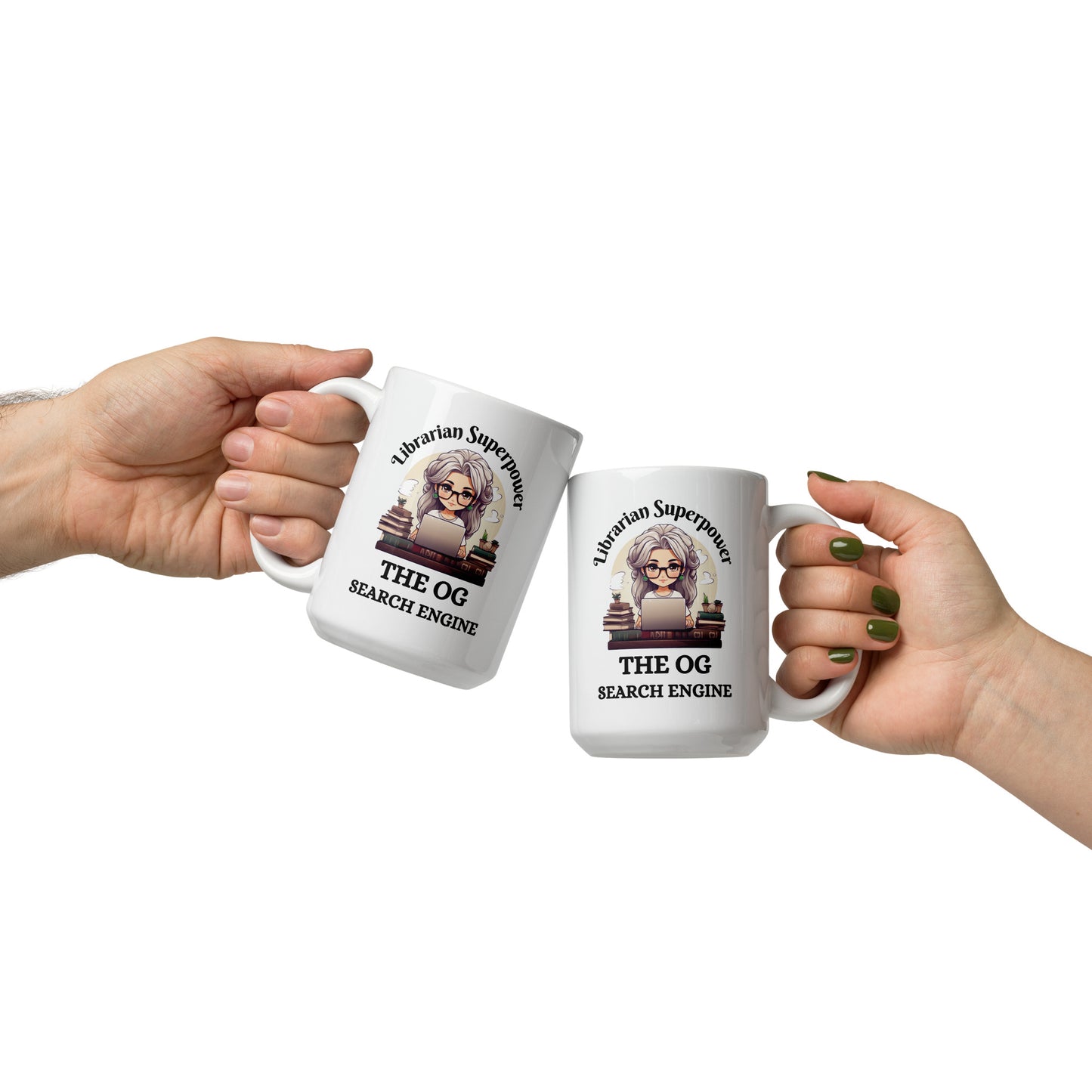Librarian Superpower The OG Search Engine Ceramic Mug