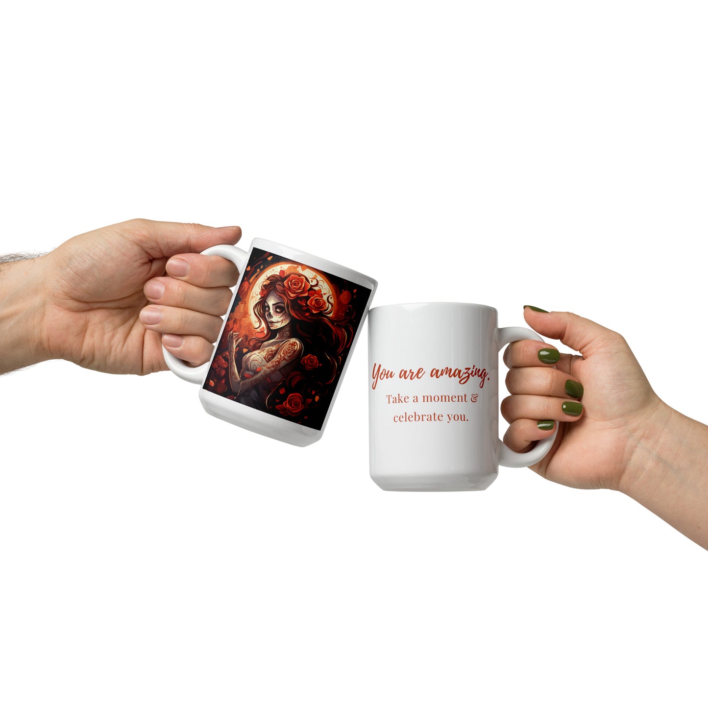 You are Amazing, Day of the Dead art Ceramic Mug