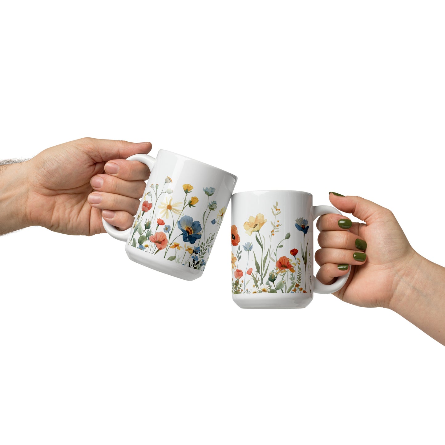 Boho Wildflowers Ceramic Mug