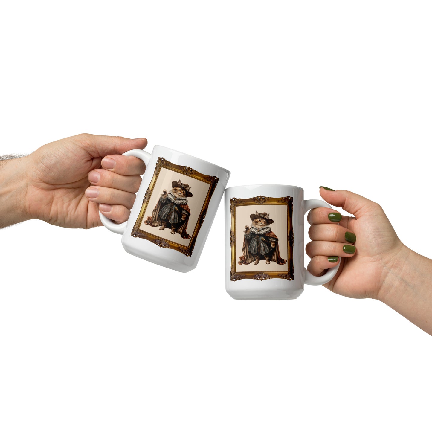 Renaissance Cat Ceramic Mug