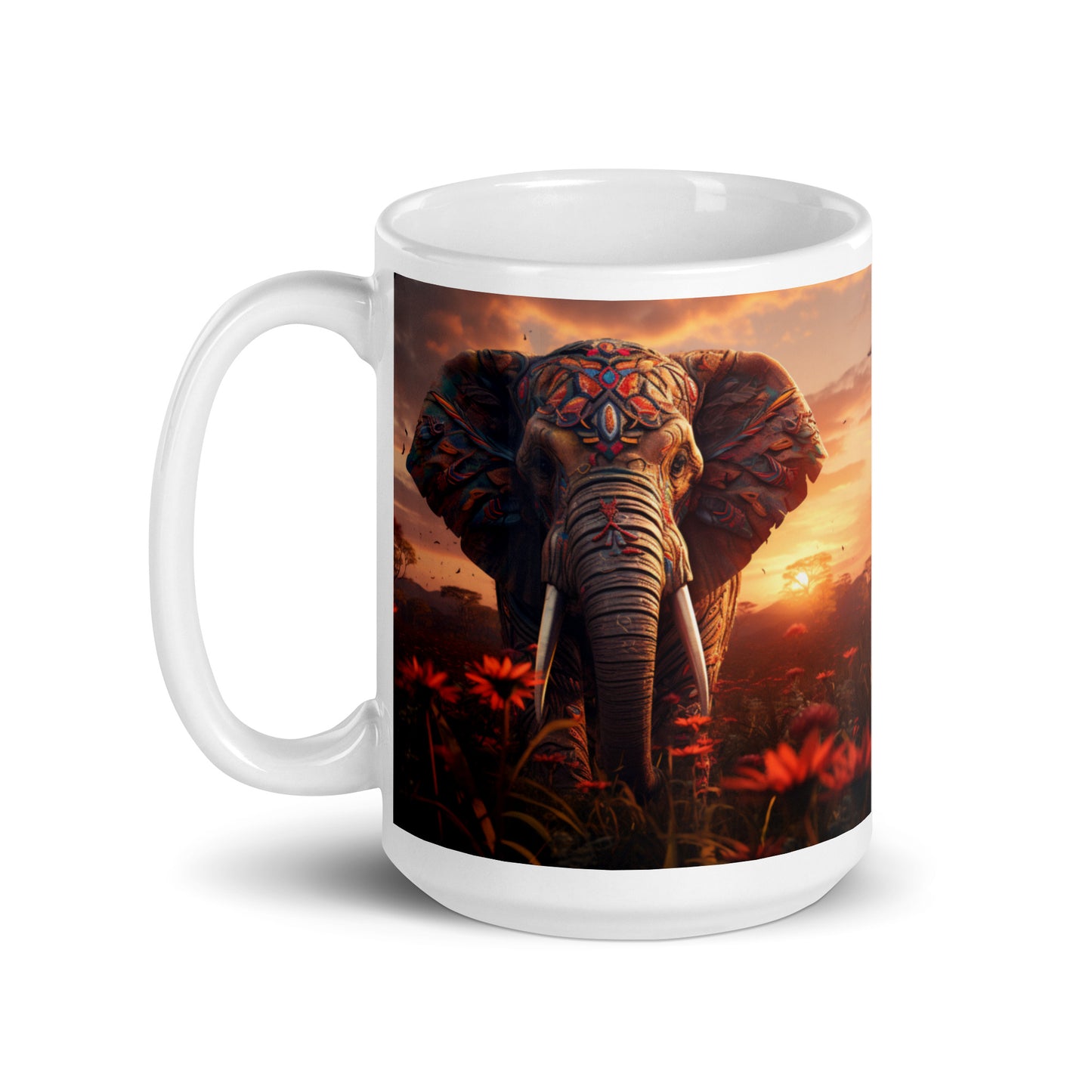 Elephant Spirit Animal Ceramic Mug