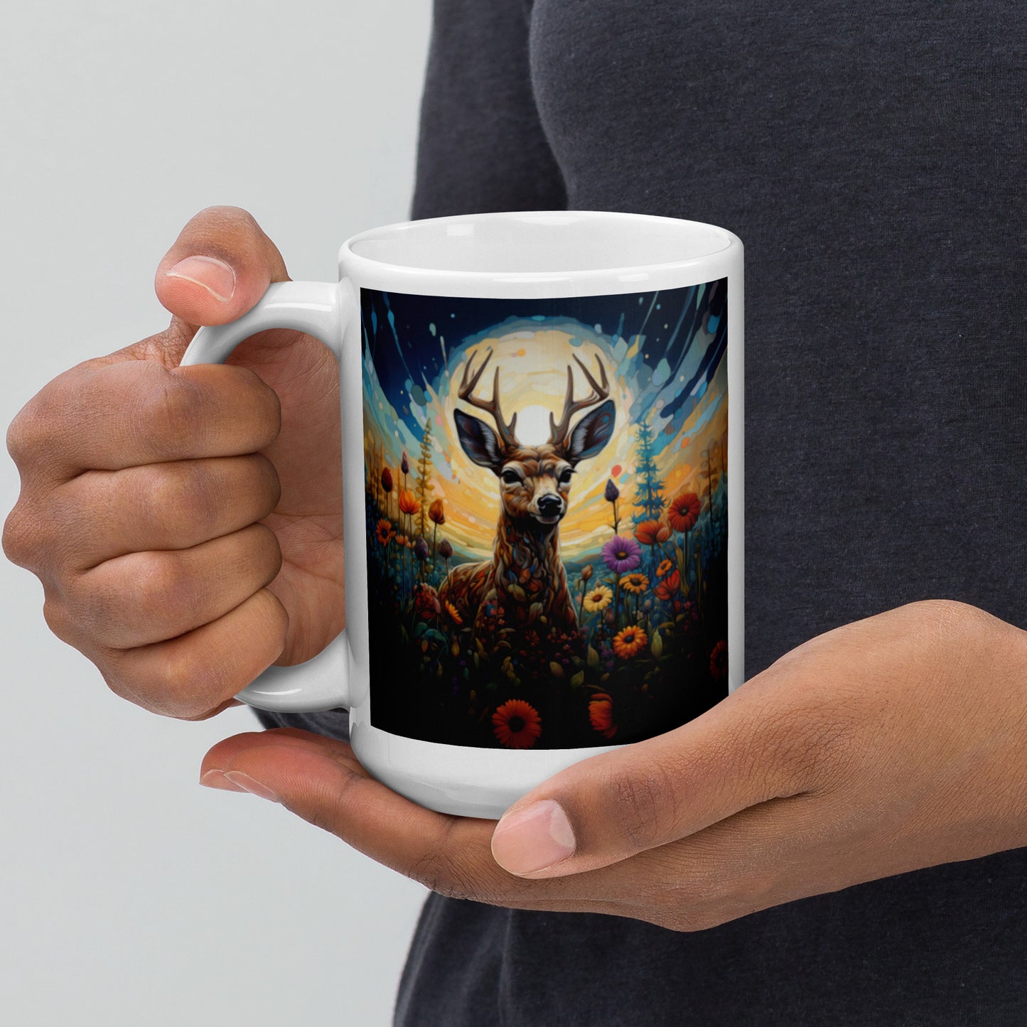 Deer Spirit Animal Ceramic Mug