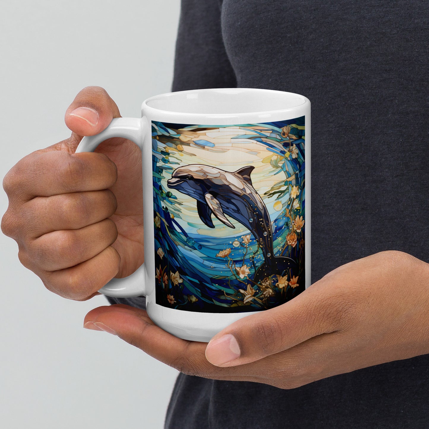 Dolphin Spirit Animal Ceramic Mug