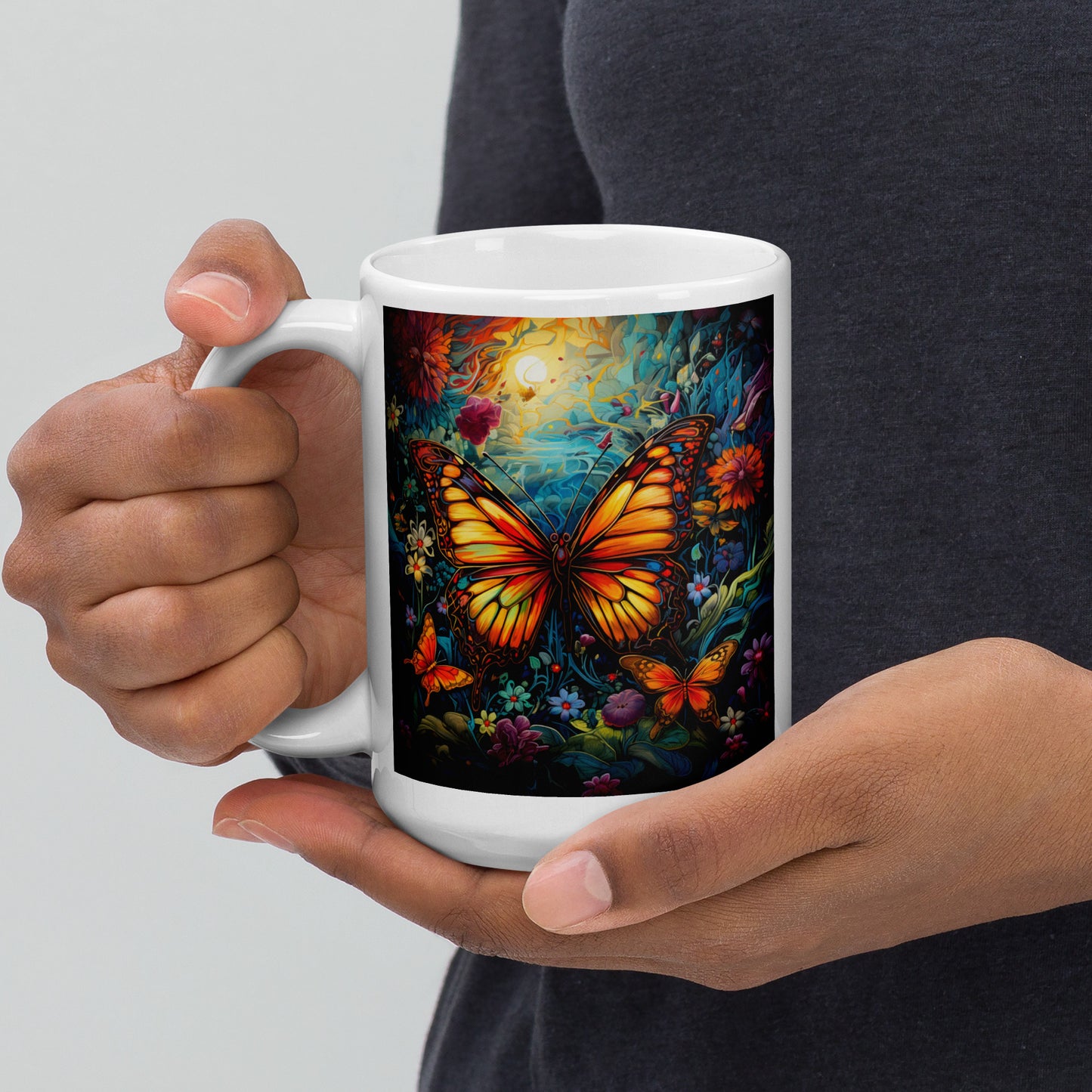 Butterfly Spirit Animal Ceramic Mug