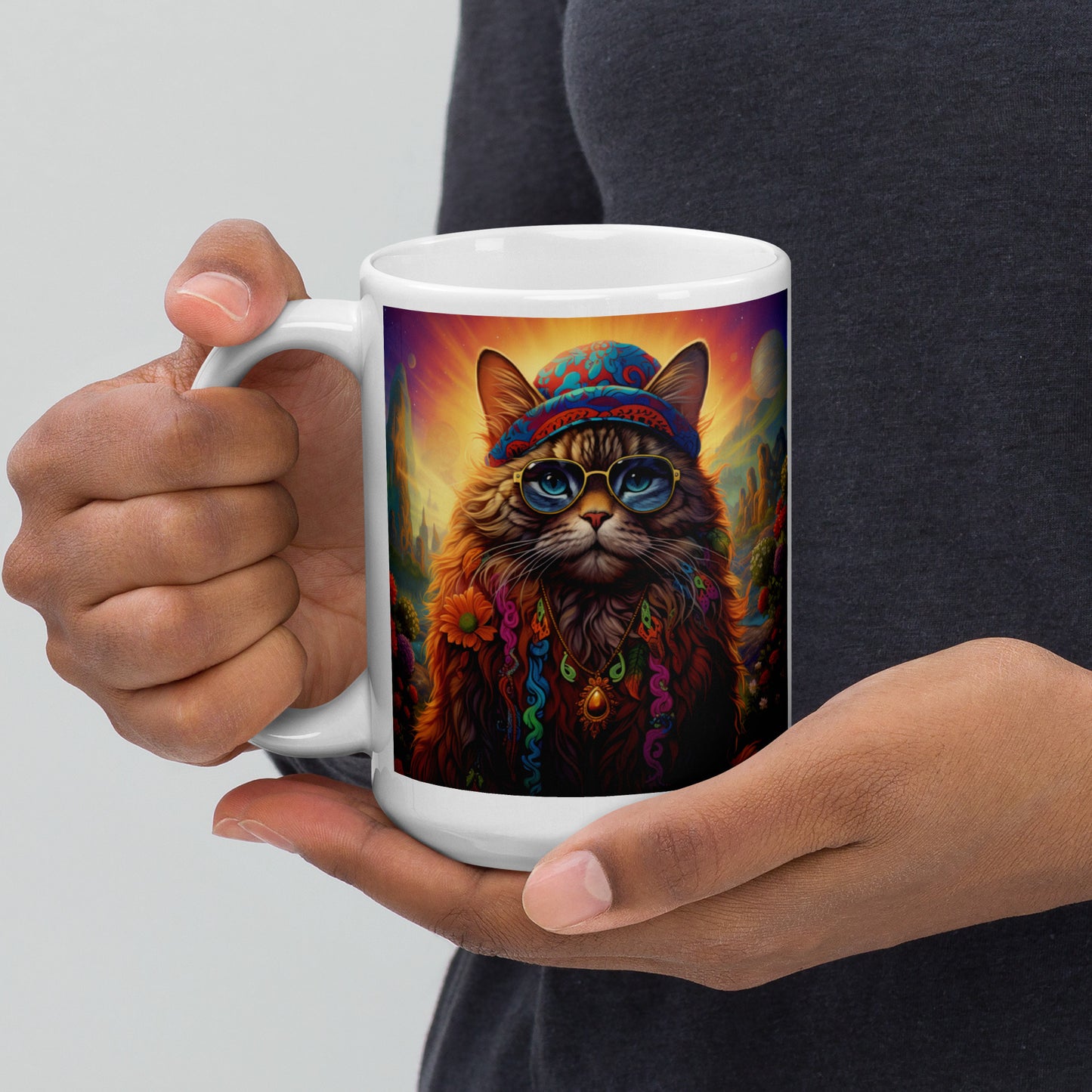 Cat Spirit Animal Ceramic Mug