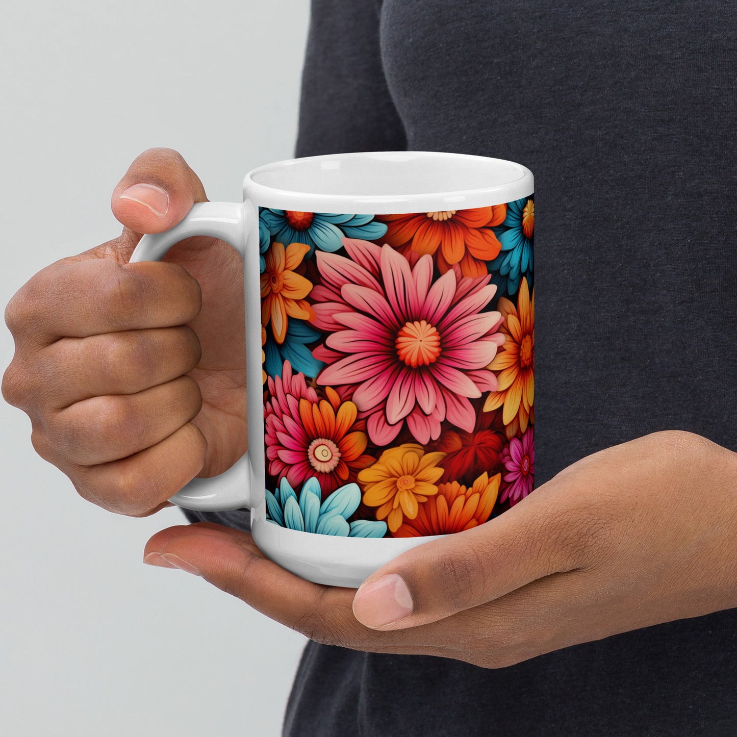 Flower Ceramic Mug