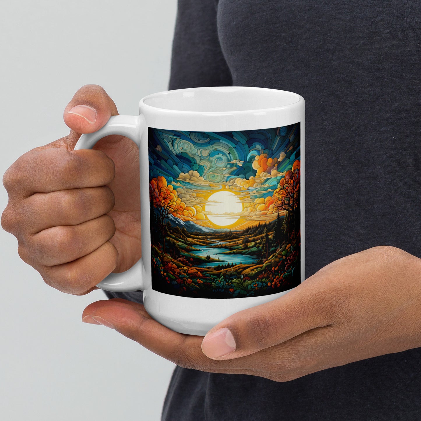 Sunny Landscape Ceramic Mug