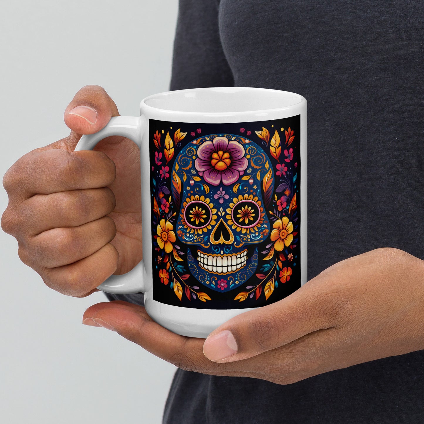 Day of the Dead Sugar Skulls Ceramic Mug