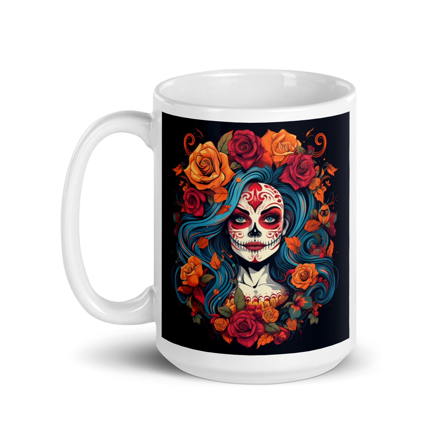 You Are A Masterpiece, Day of the Dead art Ceramic Mug