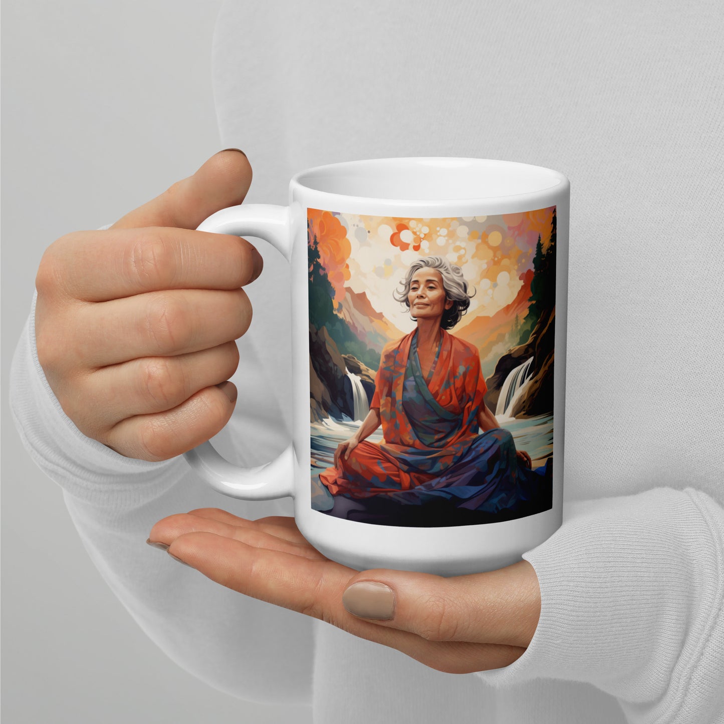 Quiet Mind, Happy Heart Ceramic Mug