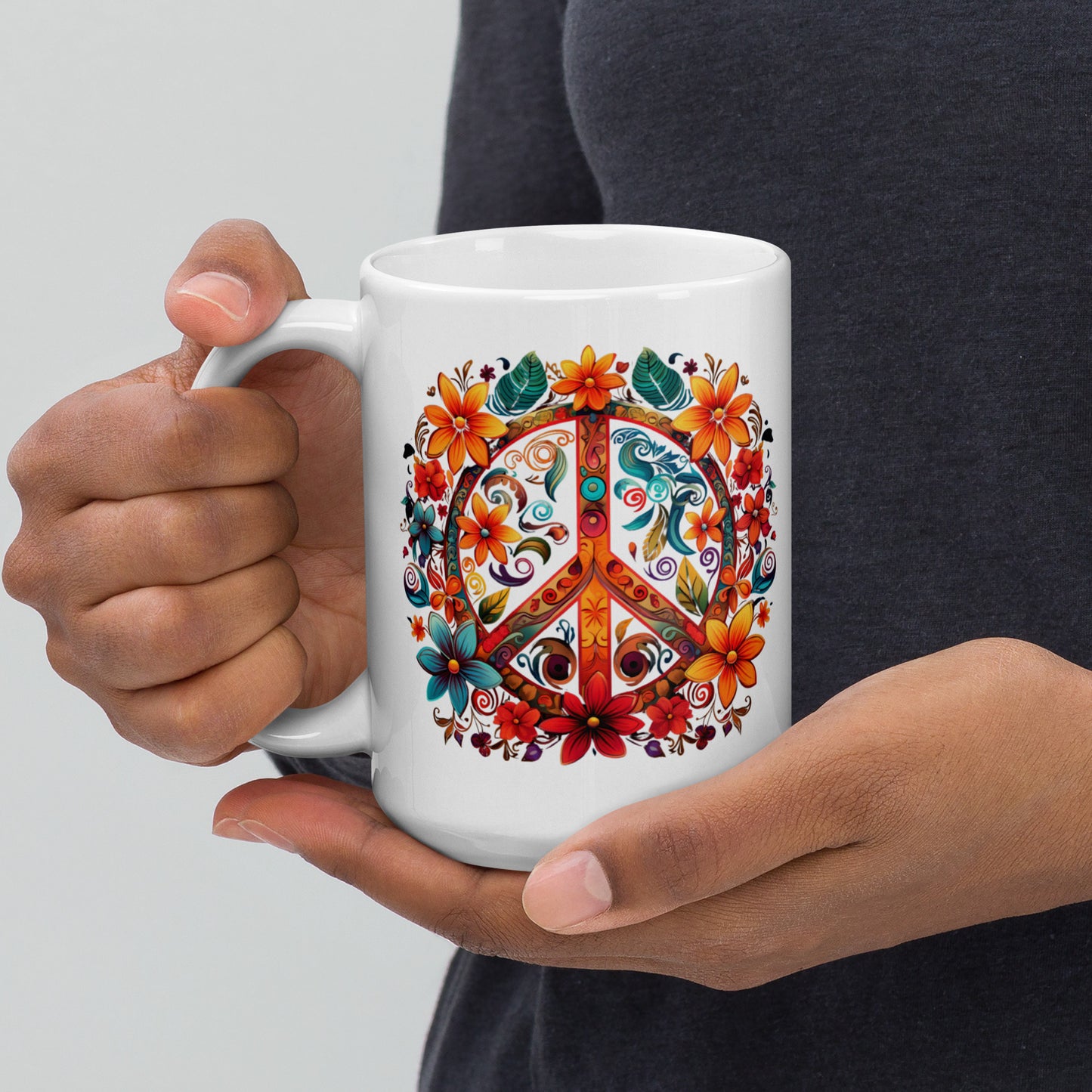 Peace, Love & Positive Vibes Ceramic Mug