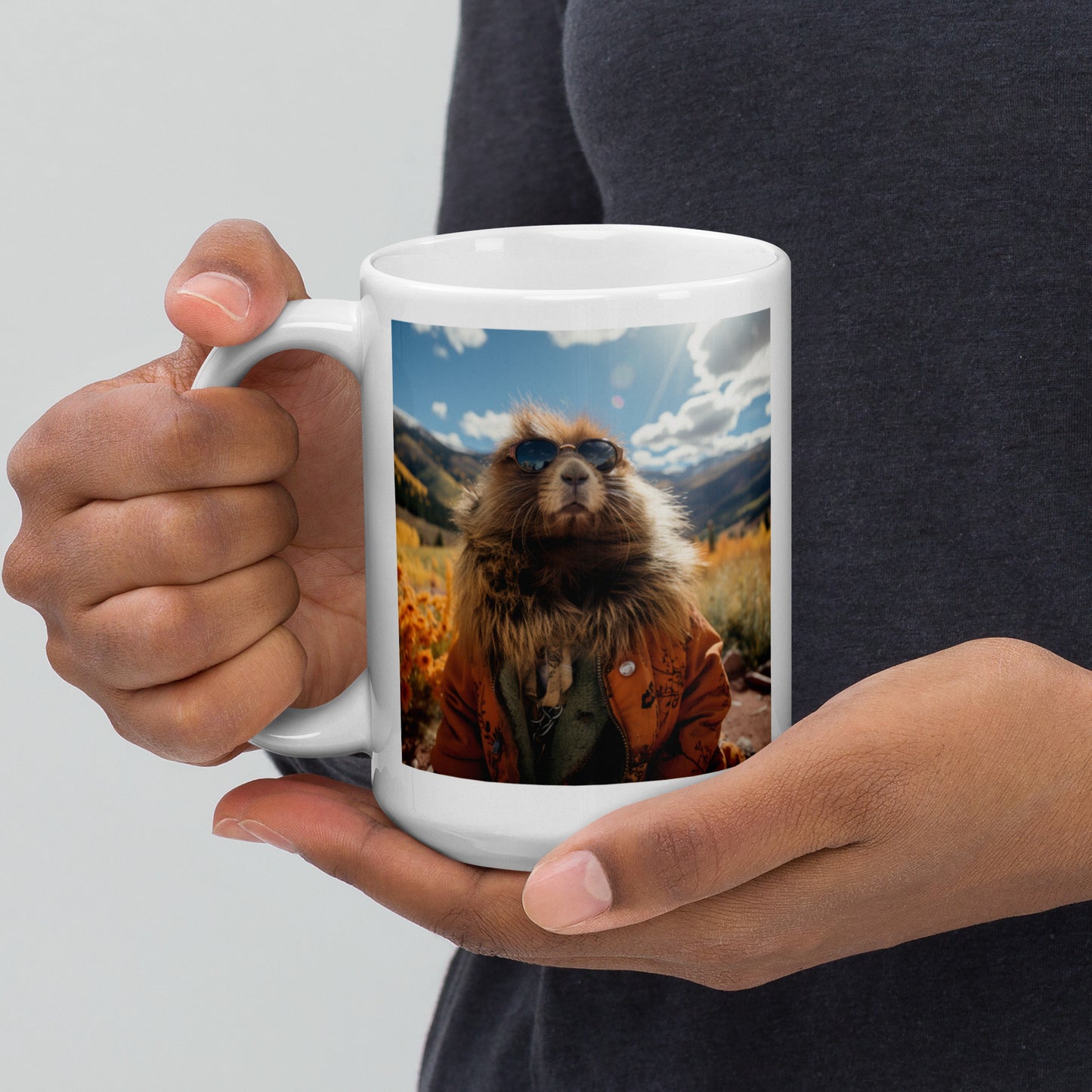 Groundhog Spirit Animal Ceramic Mug