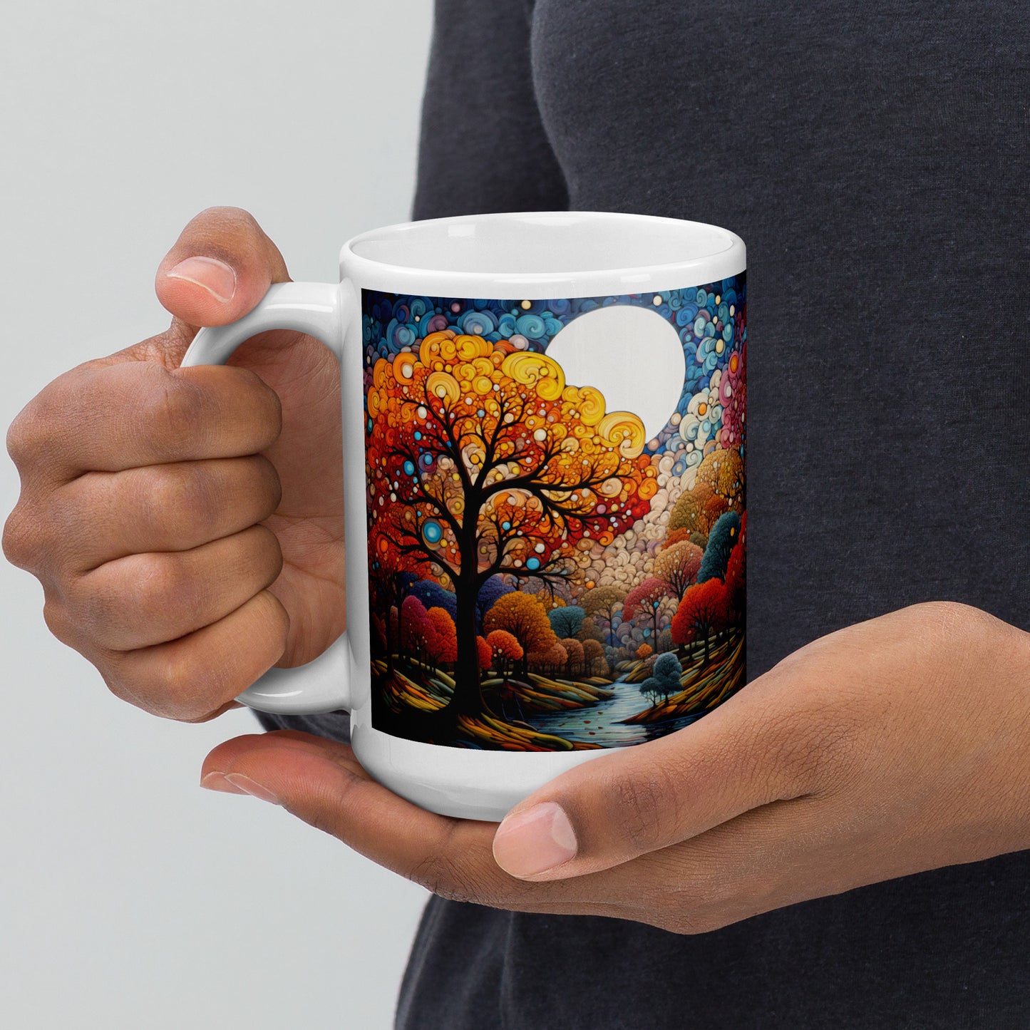 Autumn Vibes Landscape Ceramic Mug