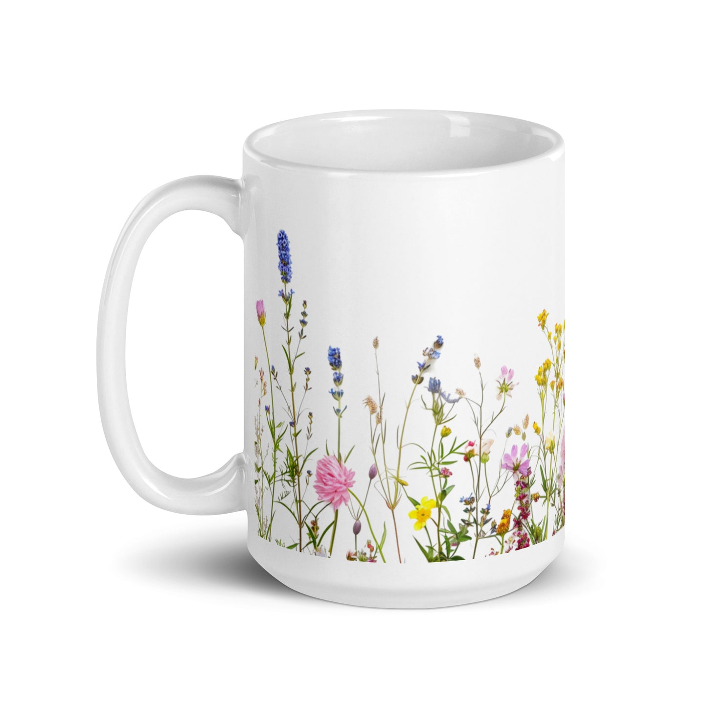 Mixed Wildflowers Ceramic Mug