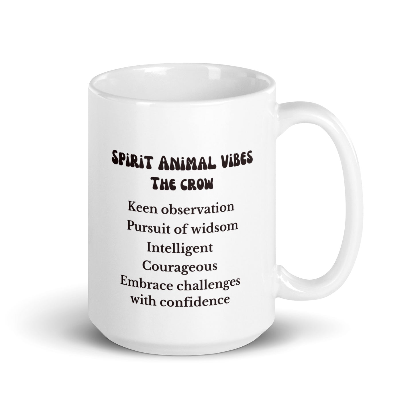 Crow Spirit Animal Ceramic Mug