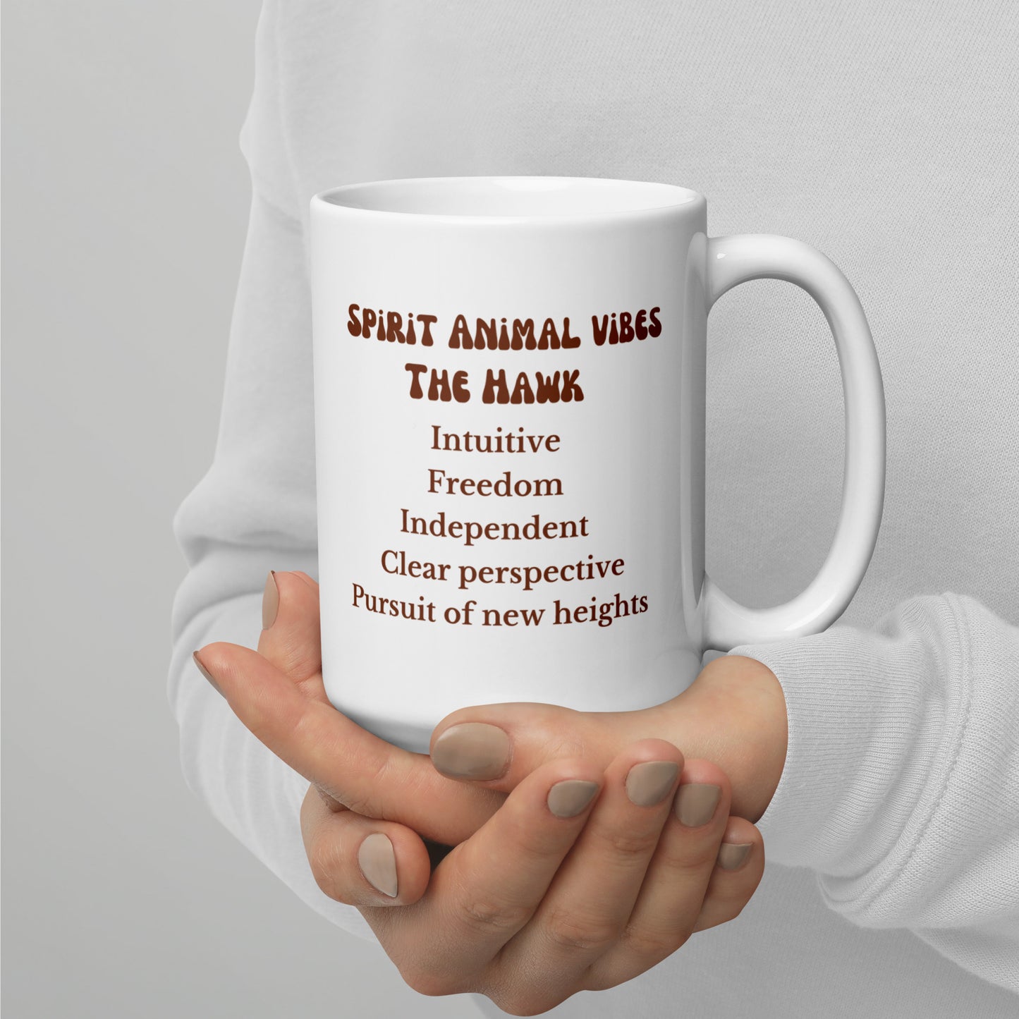 Hawk Spirit Animal Ceramic Mug