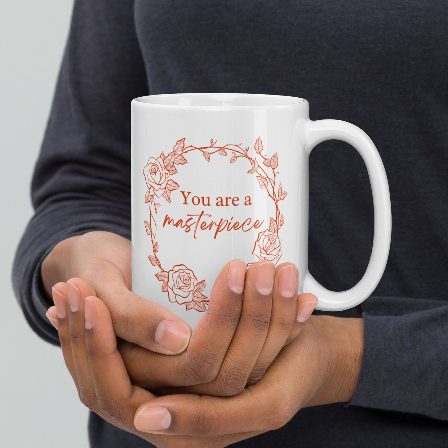 You Are A Masterpiece, Day of the Dead art Ceramic Mug