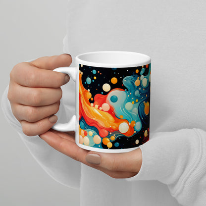 Bubbles and Waves Ceramic Mug