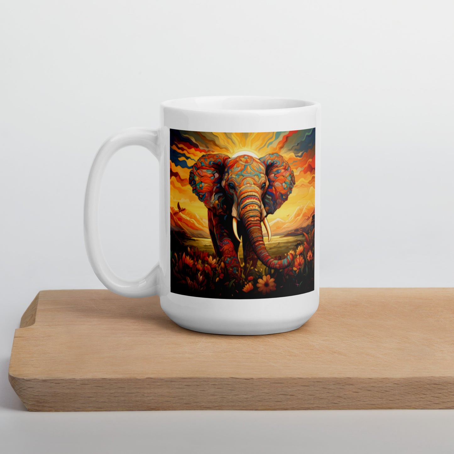 Elephant Spirit Animal Cermaic Mug