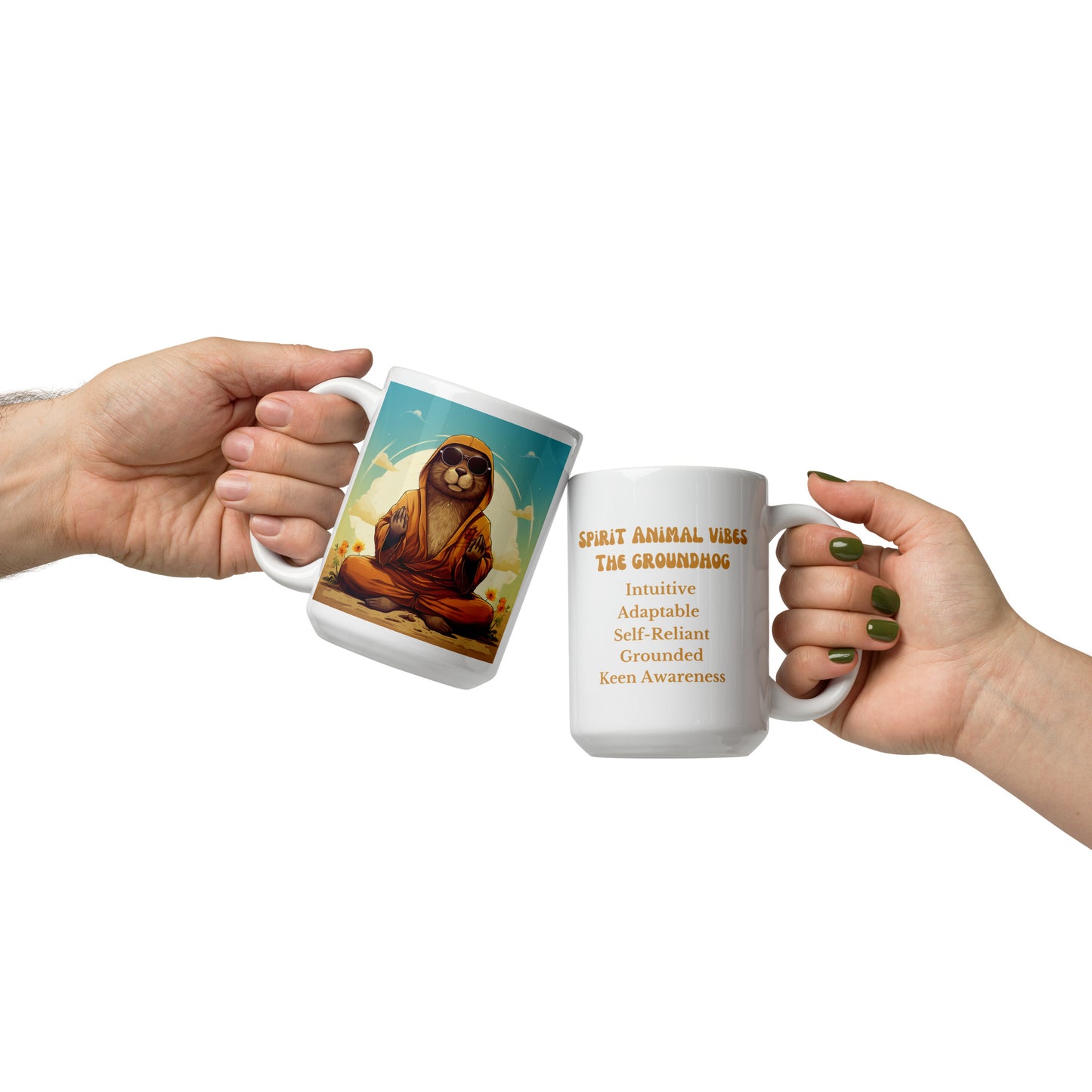 Groundhog Spirit Animal Ceramic Mug