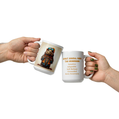 Groundhog Spirit Animal Ceramic Mug