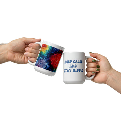 Keep Calm and Stay Hippie Ceramic Mug