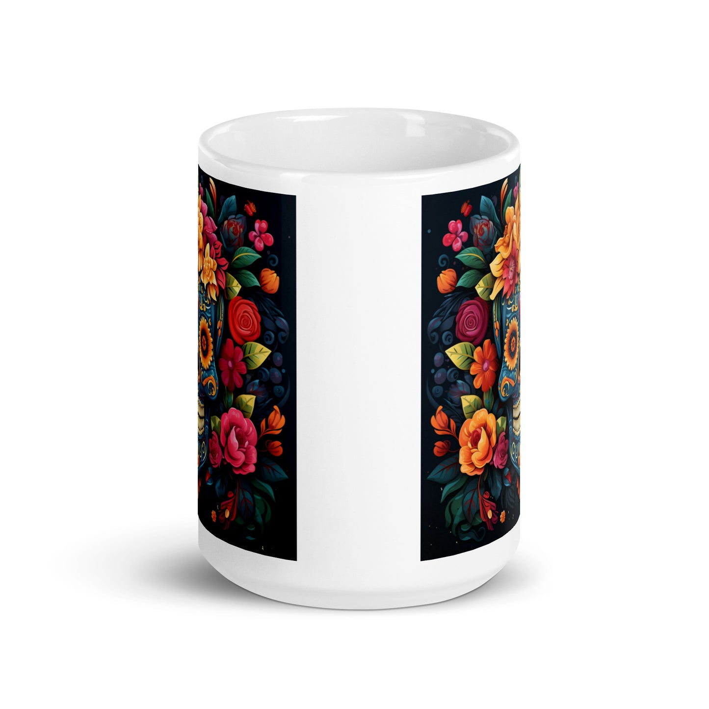 Day of the Dead Sugar Skull Ceramic Mug