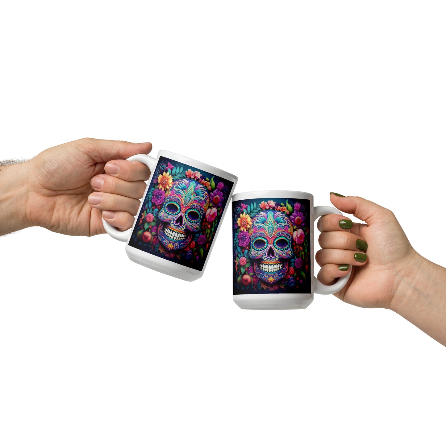 Day of the Dead Sugar Skull Ceramic Mug