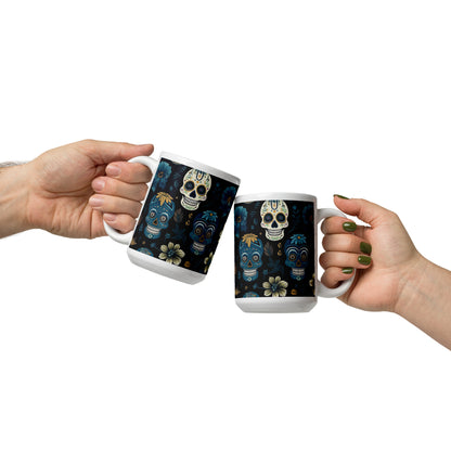 Day of the Dead Sugar Skull Ceramic Mug