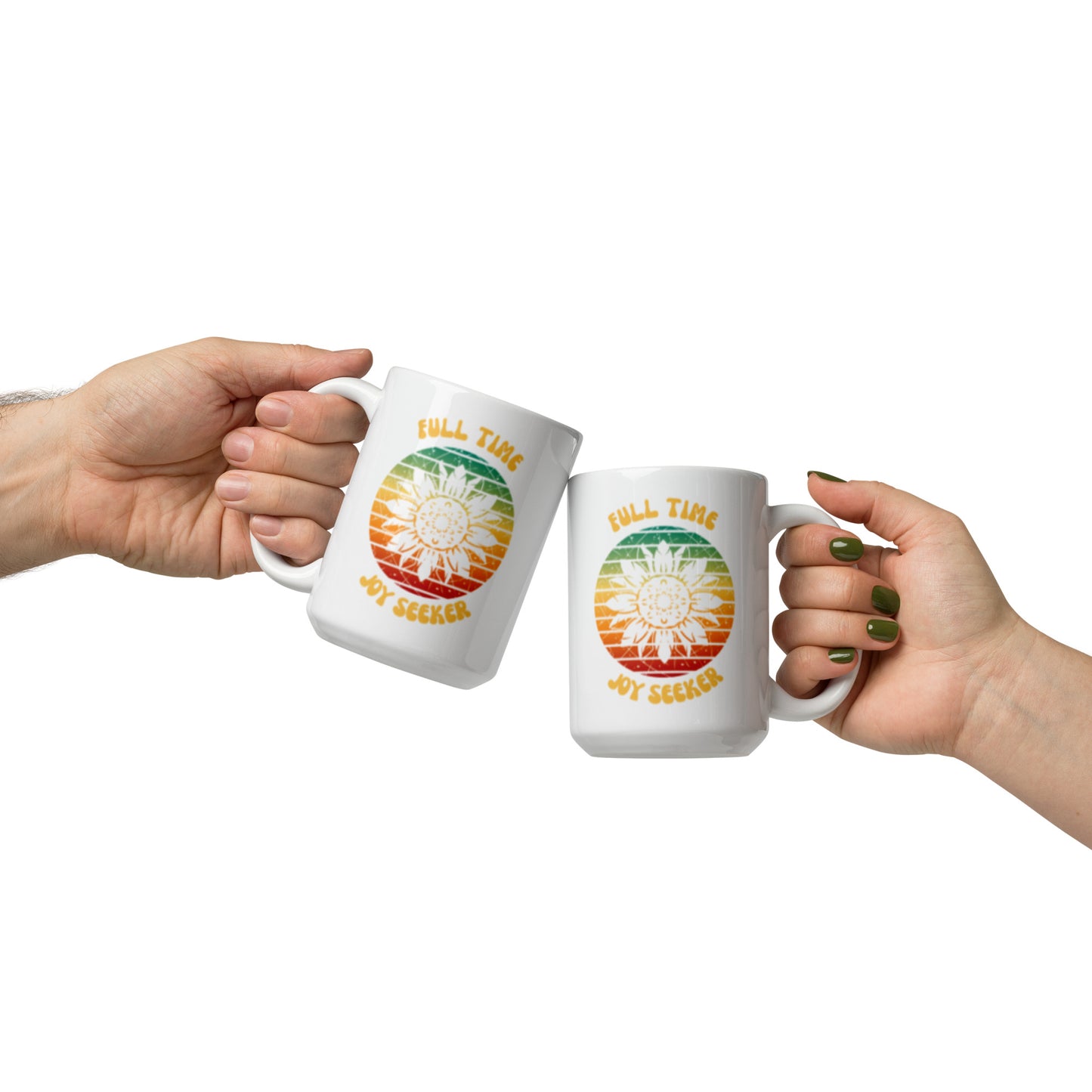 Full Time Joy Seeker Sunflower Ceramic Mug