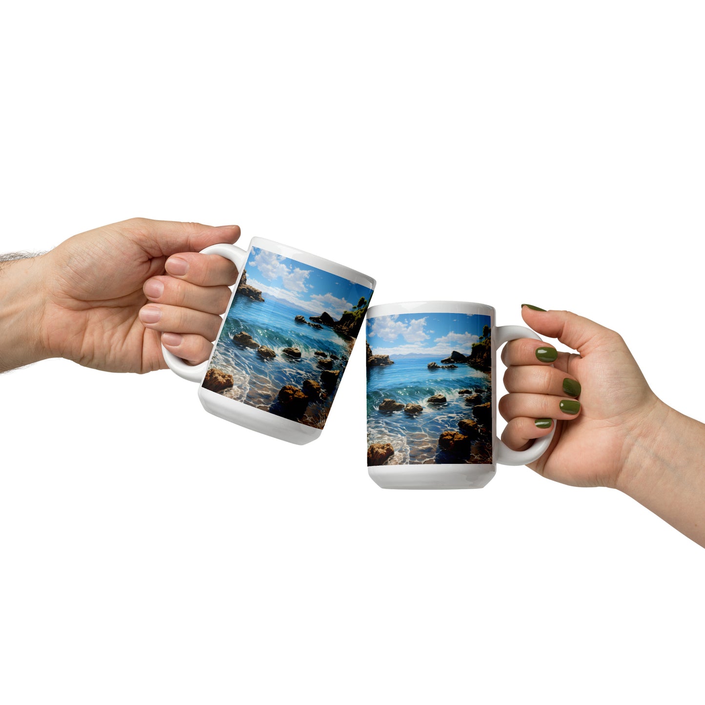 Rocky Beach Ceramic Mug