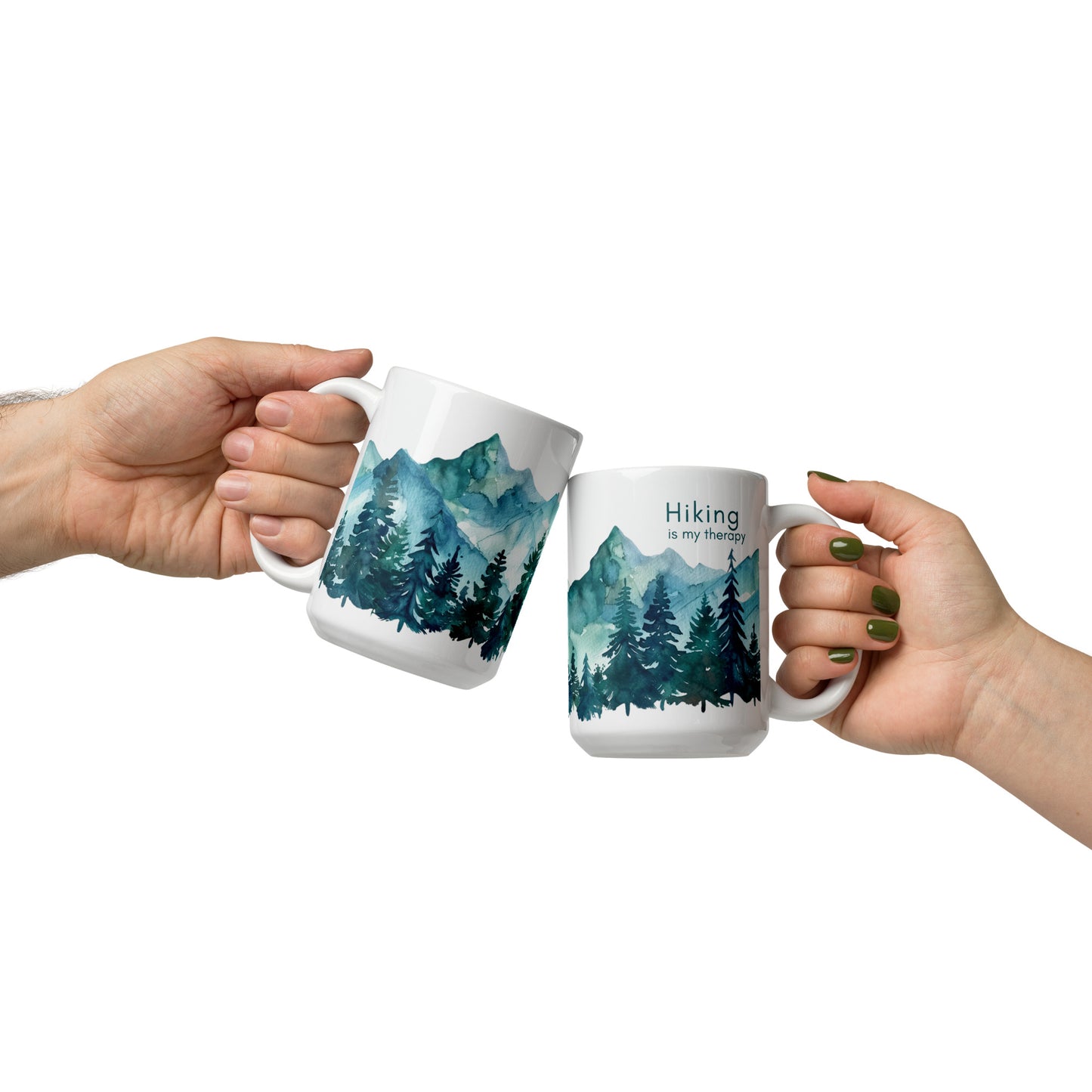 Hiking is My Therapy Ceramic Mug