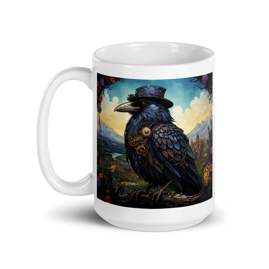 Crow Spirit Animal Ceramic Mug