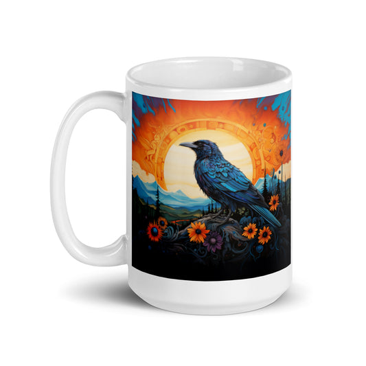 Crow Spirit Animal Ceramic Mug