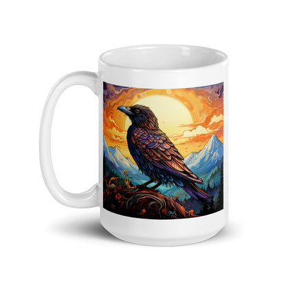 Crow Spirit Animal Ceramic Mug