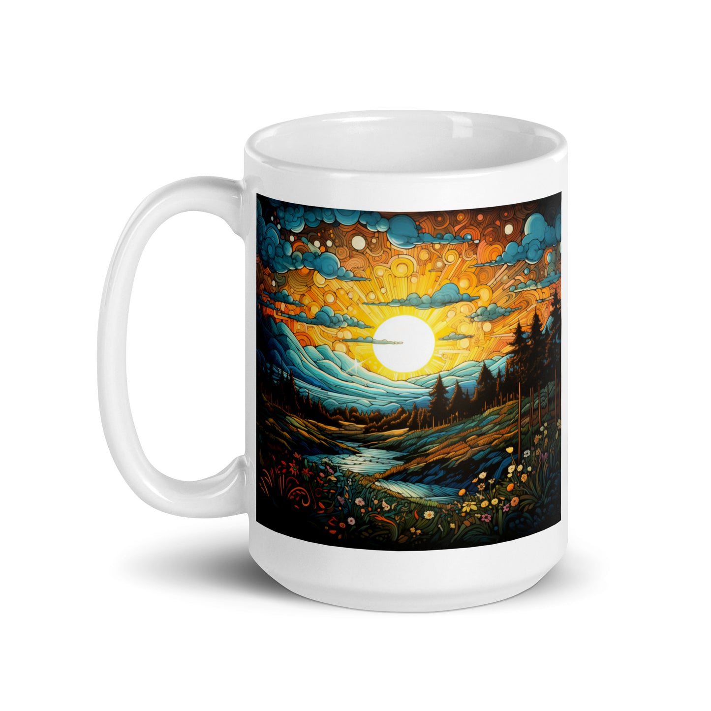 In a World of Clouds, Be a Sunbeam Ceramic Mug