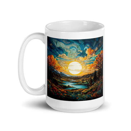 Sunny Landscape Ceramic Mug