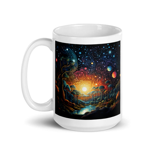 Flowing With Cosmic Energy Ceramic Mug